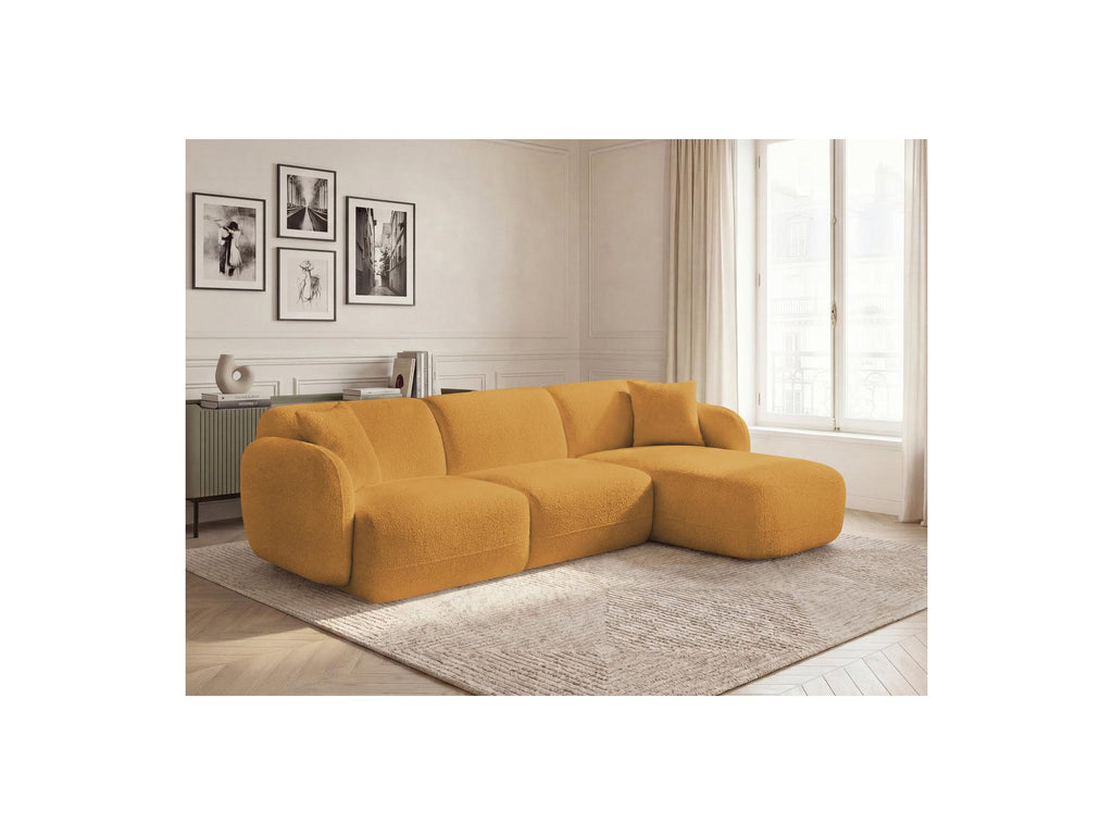 Anda - Fixed Modular Corner Sofa - Chenille Fabric - Right-Hand Corner