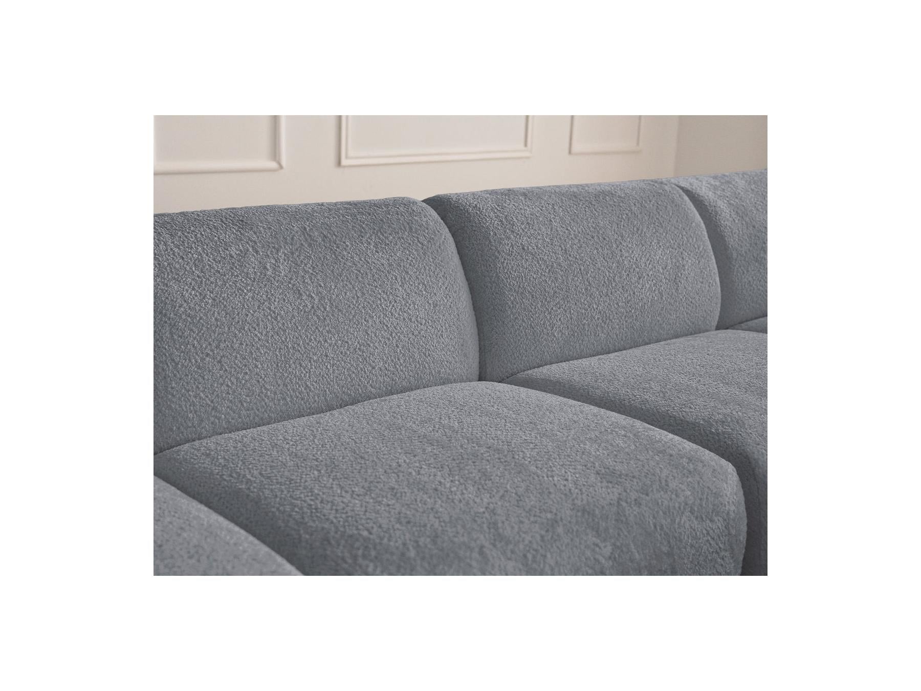 Anda - Fixed Modular Corner Sofa - Chenille Fabric - Right-Hand Corner