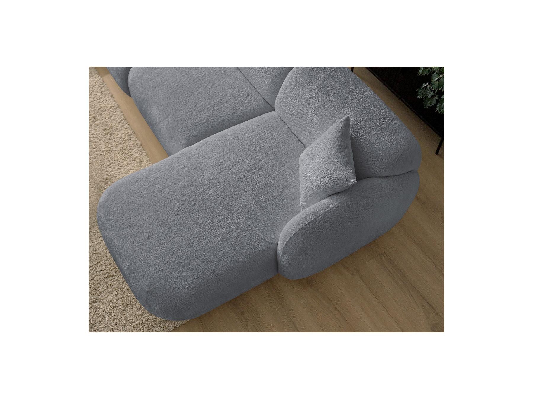 Anda - Fixed Modular Corner Sofa - Chenille Fabric - Right-Hand Corner