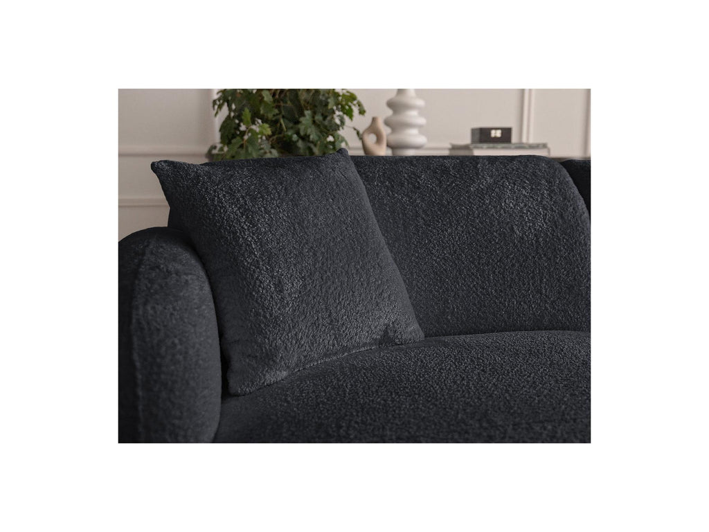 Anda - Modular Fixed Corner Sofa - Chenille Fabric - Left Corner