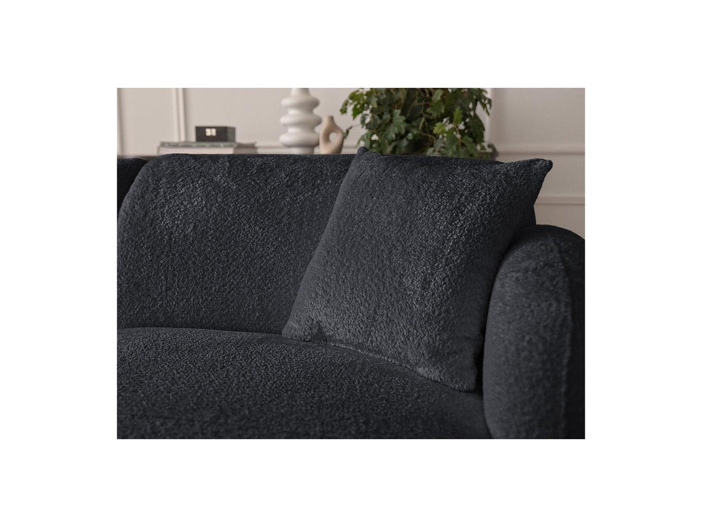 Anda - Fixed Modular Corner Sofa - Chenille Fabric - Right-Hand Corner