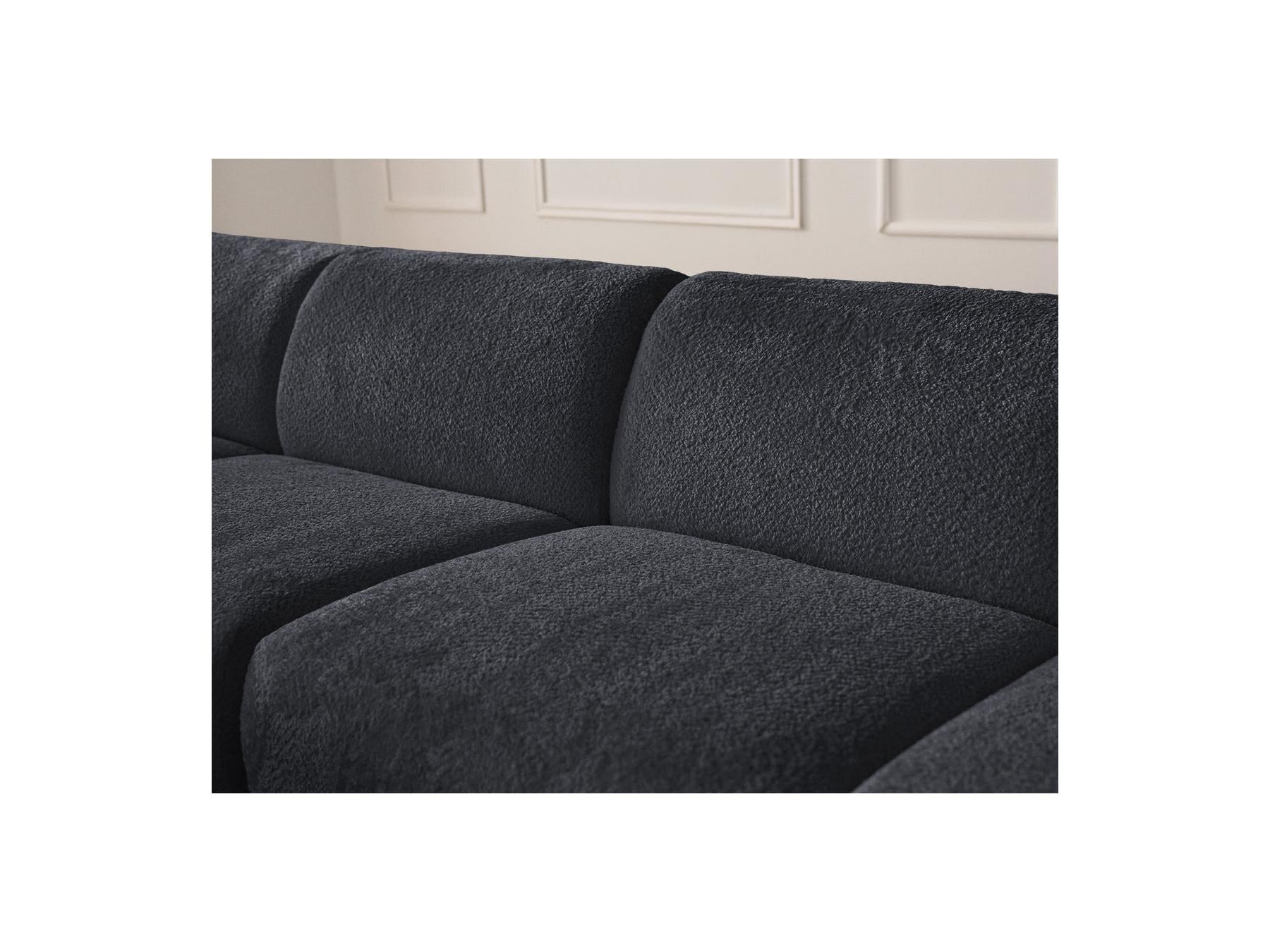 Anda - Modular Fixed Corner Sofa - Chenille Fabric - Left Corner