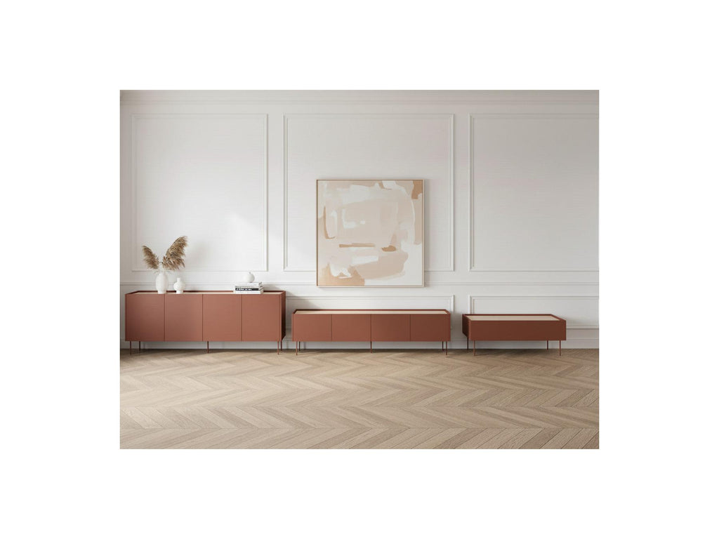 Atlas - Conjunto con aparador 220 cm + mueble de TV 220 cm + mesa de centro 120 cm