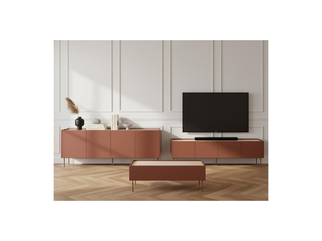 Atlas - Conjunto con aparador 220 cm + mueble de TV 220 cm + mesa de centro 120 cm
