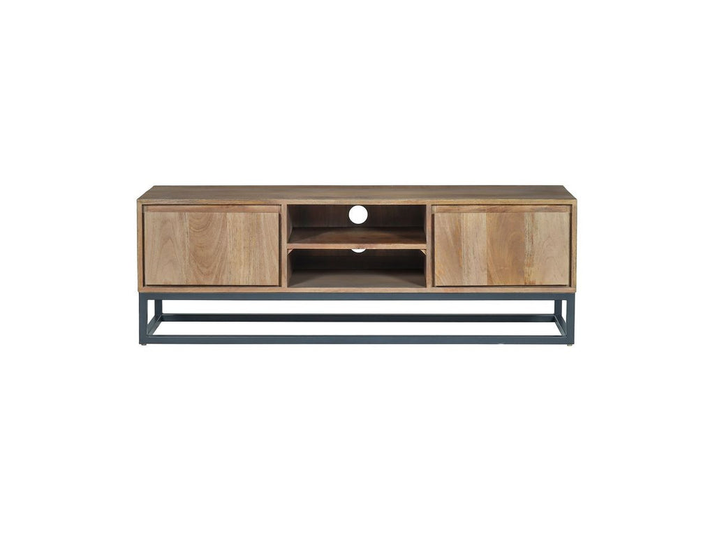 Bergerac - Set with TV Unit + Coffee Table in Solid Mango Wood