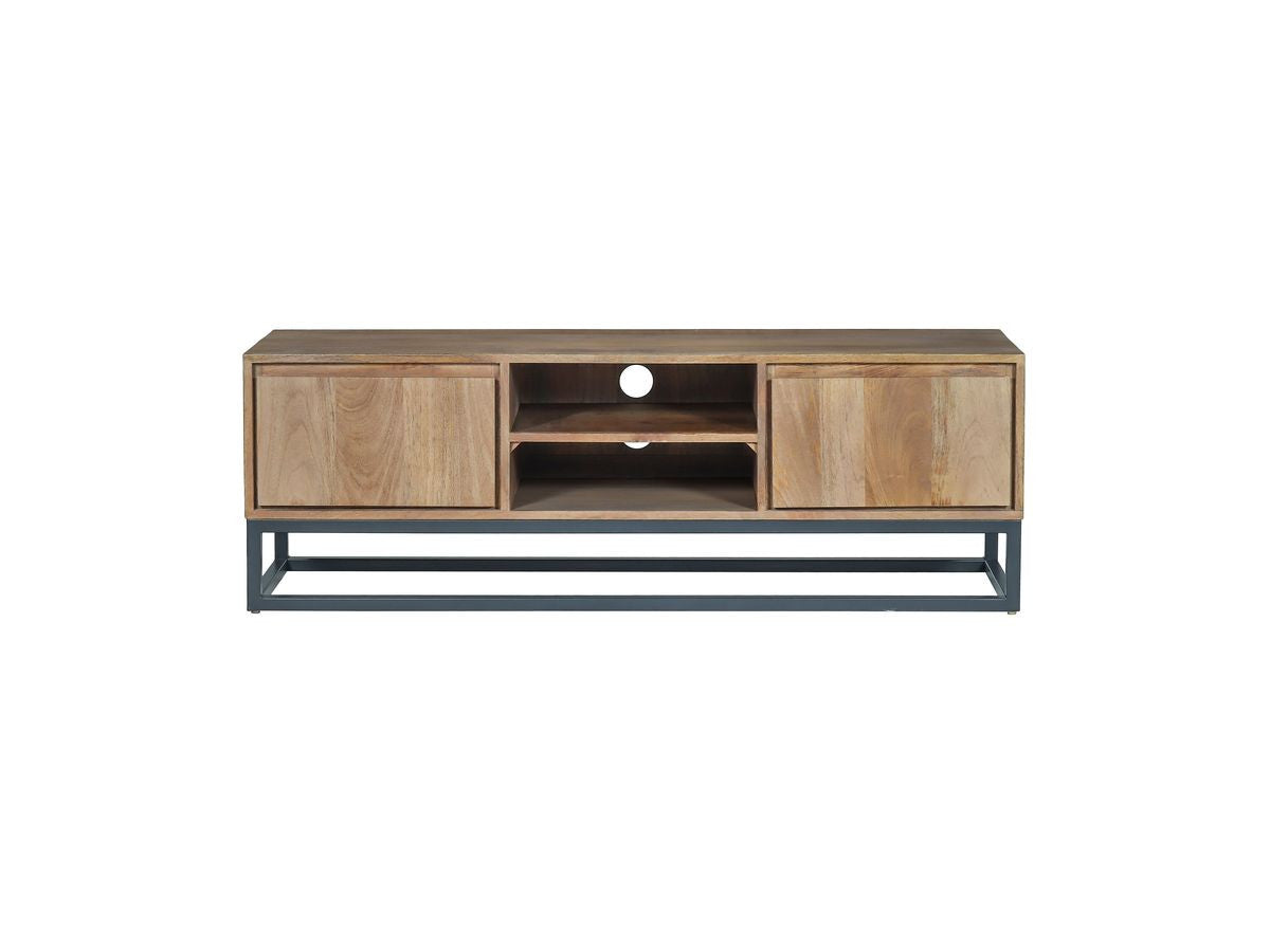 Bergerac - Set with TV Unit + Coffee Table in Solid Mango Wood