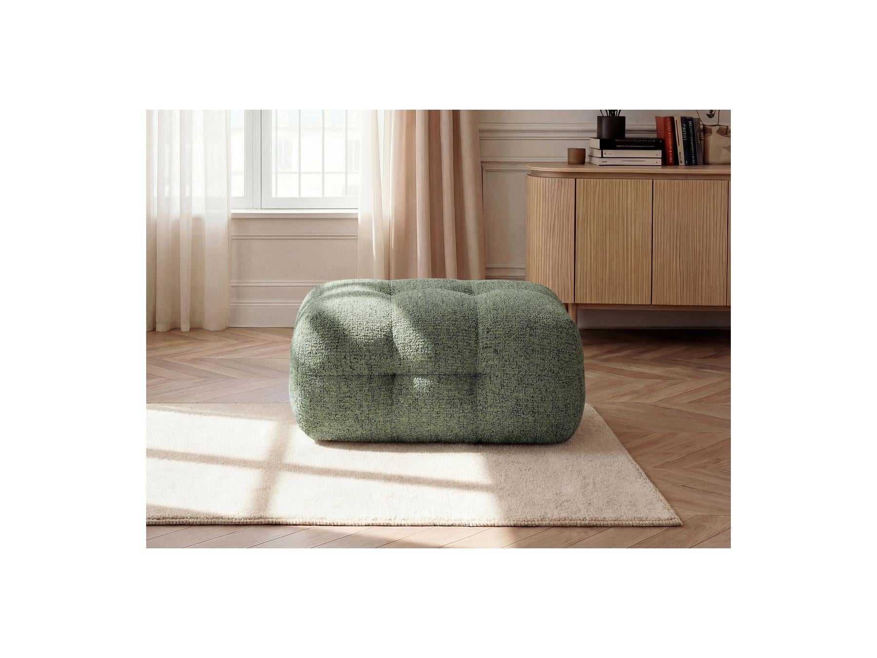 Laura - Small Pouffe - Mottled Fabric