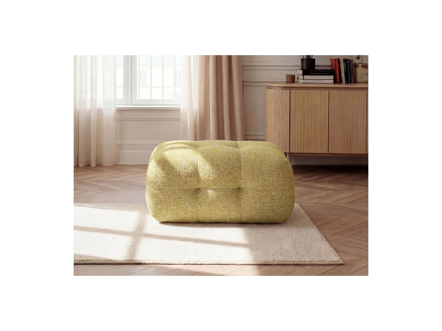 Laura - Small Pouffe - Mottled Fabric