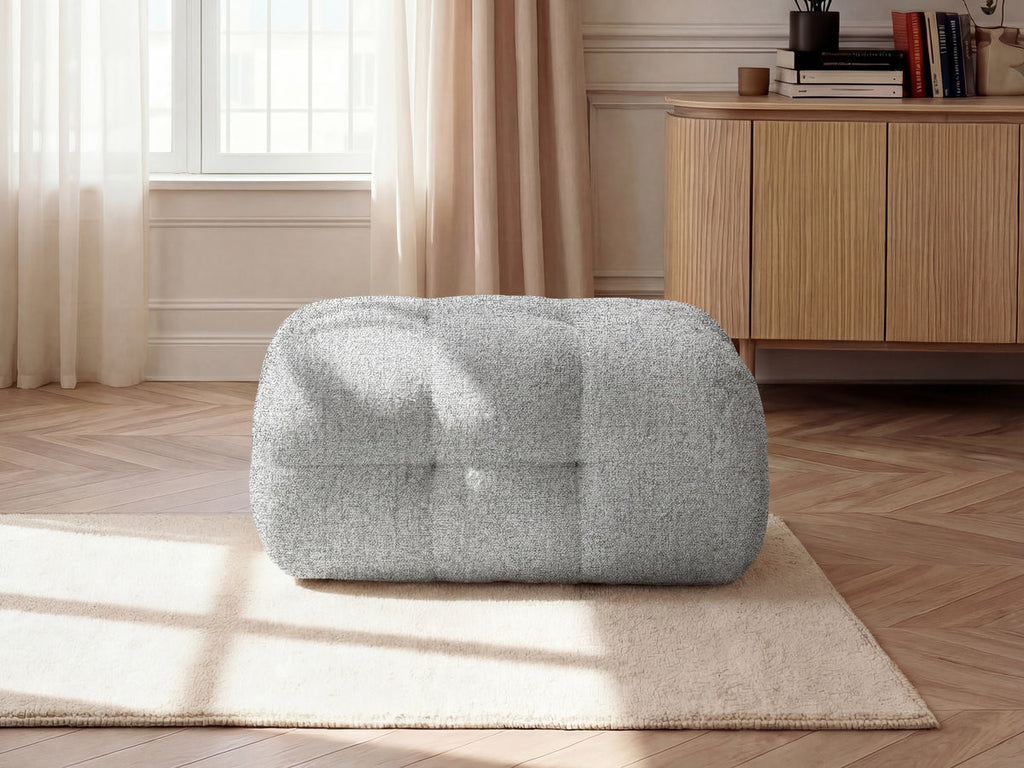 Laura - Small Pouffe - Mottled Fabric