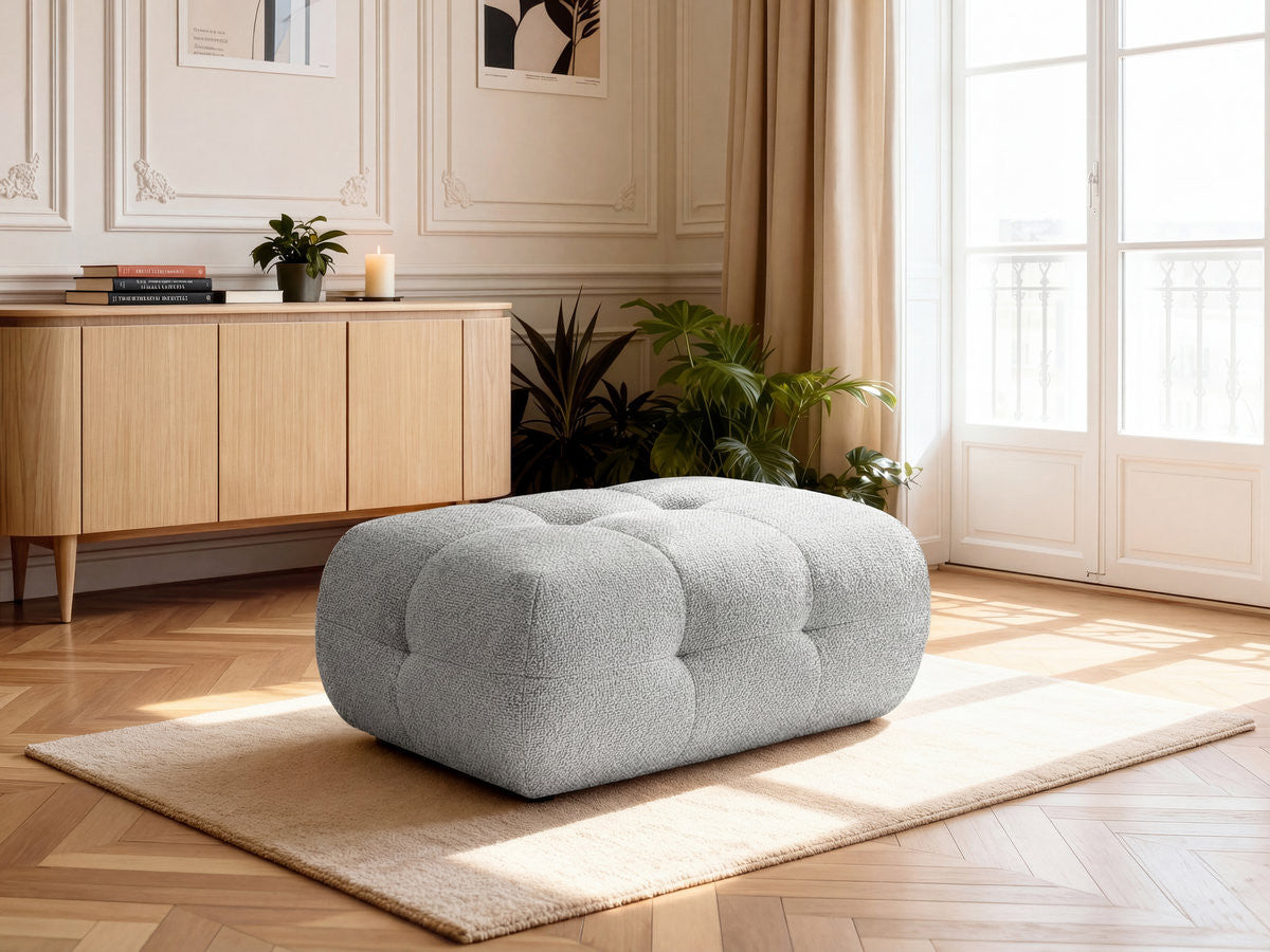 Laura - Small Pouffe - Mottled Fabric