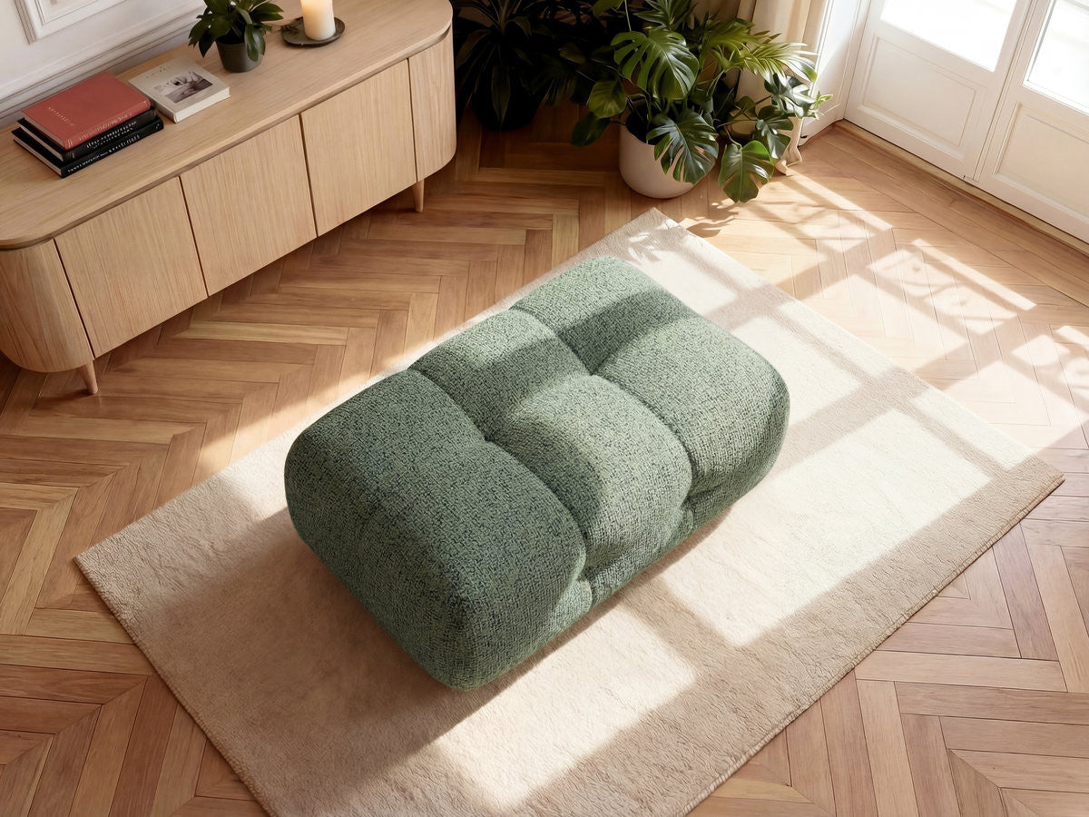 Laura - Small Pouffe - Mottled Fabric