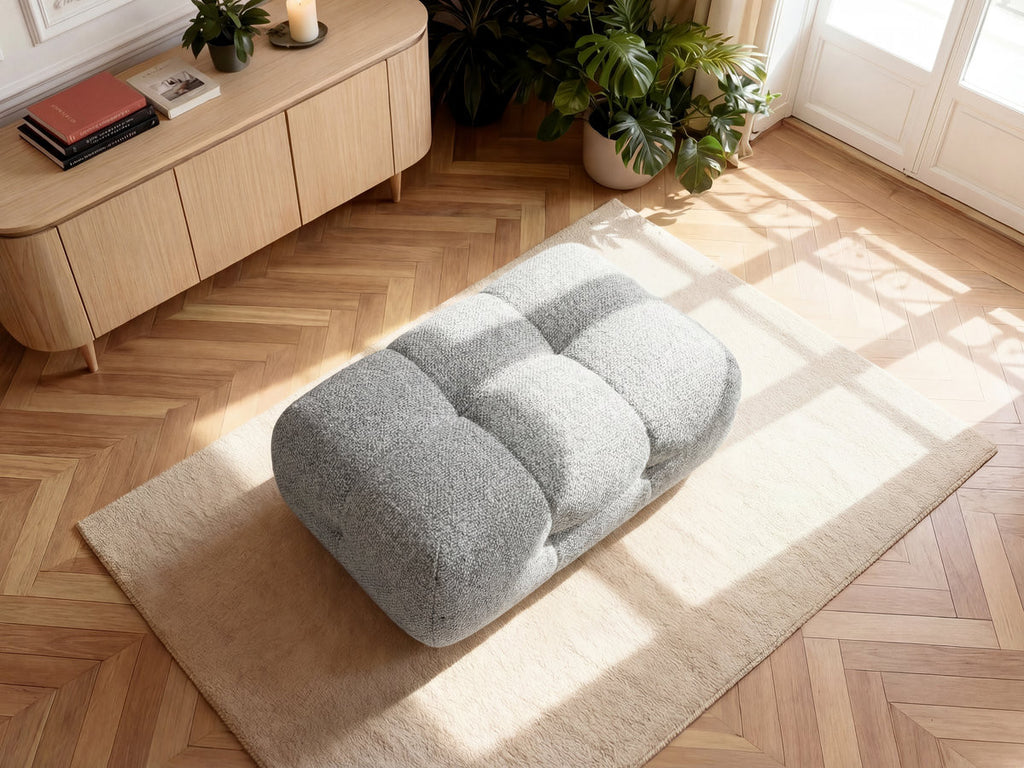 Laura - Small Pouffe - Mottled Fabric