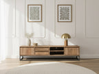 Bergerac - Set with TV Unit + Coffee Table in Solid Mango Wood