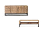 Bergerac - Set with 190 cm Sideboard + Solid Mango Wood Coffee Table