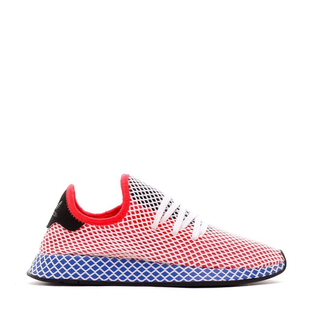 Baskets Adidas Originals Deerupt Runner - Rouge Et Bleu