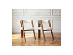 Borely - Lot De 2 Chaises - Placage Chêne Massif Et Tissu Bouclette