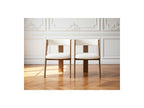 Borely - Lot De 2 Chaises - Placage Chêne Massif Et Tissu Bouclette