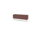 Capus - Meuble Tv 4 Portes Pin Laqué Terracotta