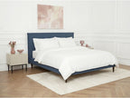 Sary - Bed with Solid Slats - Wenge Wood Legs