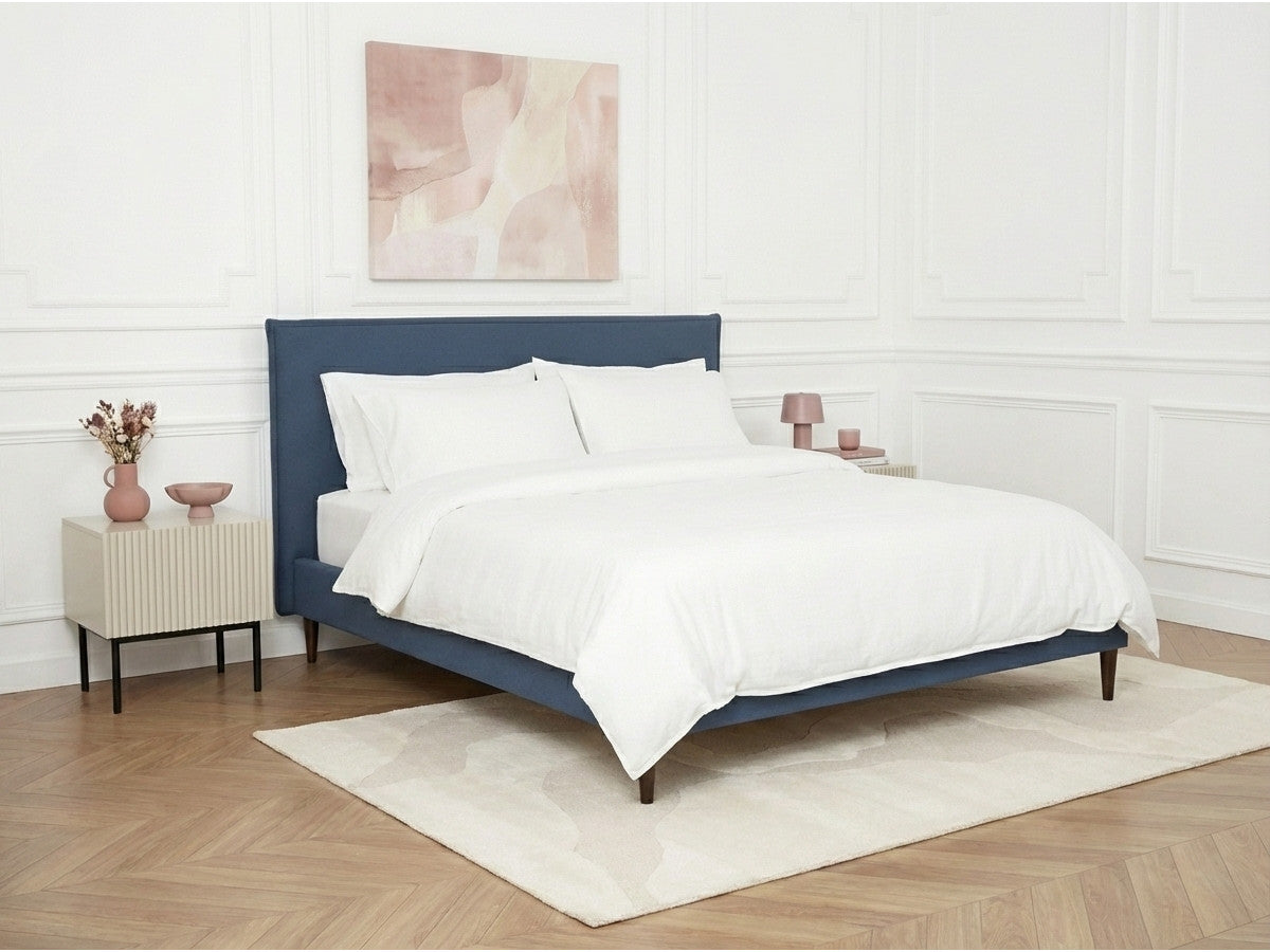 Sary - Bed with Solid Slats - Wenge Wood Legs