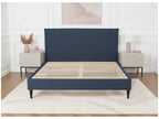 Sary - Bed with Solid Slats - Wenge Wood Legs