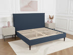 Sary - Bed with Solid Slats - Wenge Wood Legs