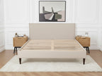 Sary - Bed with Solid Slats - Wenge Wood Legs