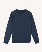 Sweat Col Rond Bleu Marine