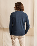 Sweat Col Rond Bleu Marine