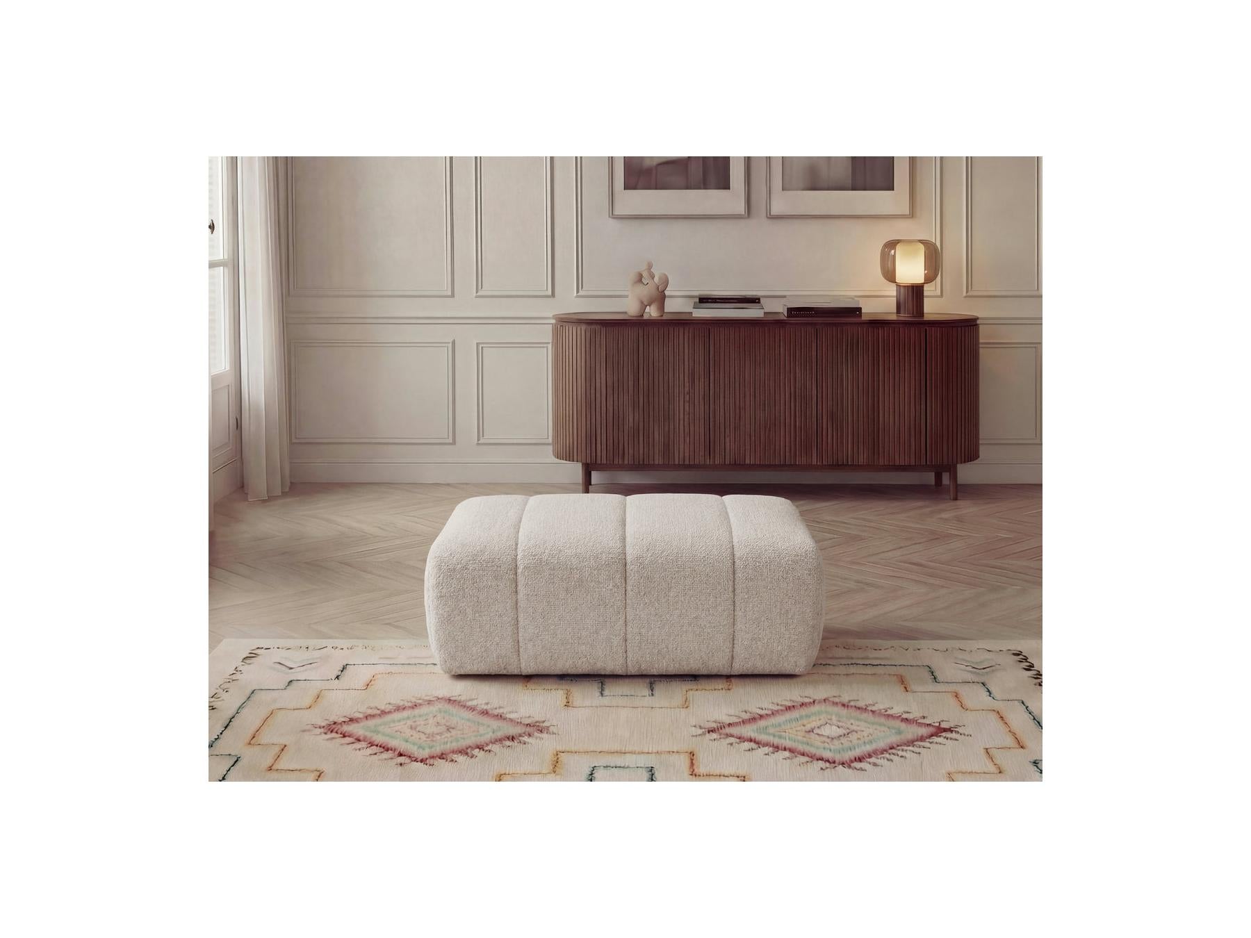 Nesty - Pouffe - Textured Fabric