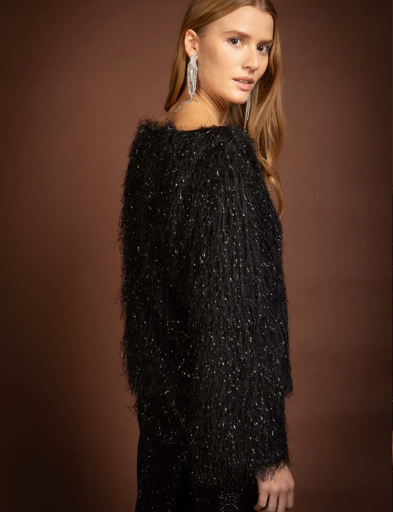 Czarny sweter Lysor
