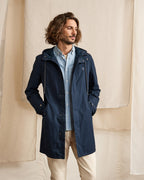 Giacca Impermeabile Blu Navy