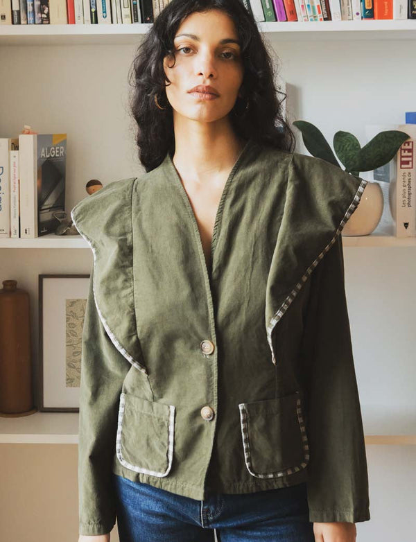 Olivgrüne Jacke Edy