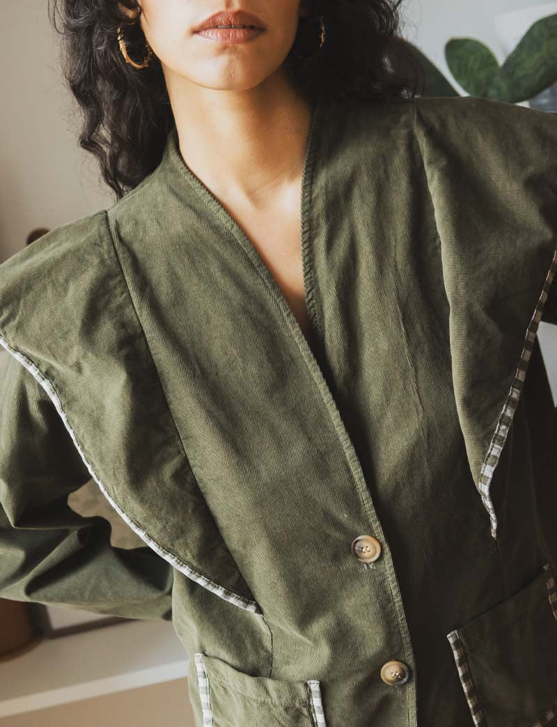 Oliwkowa kurtka Edy
