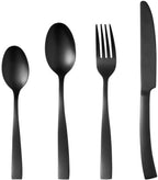Cutlery 24 Pieces - Stainless Steel - Black