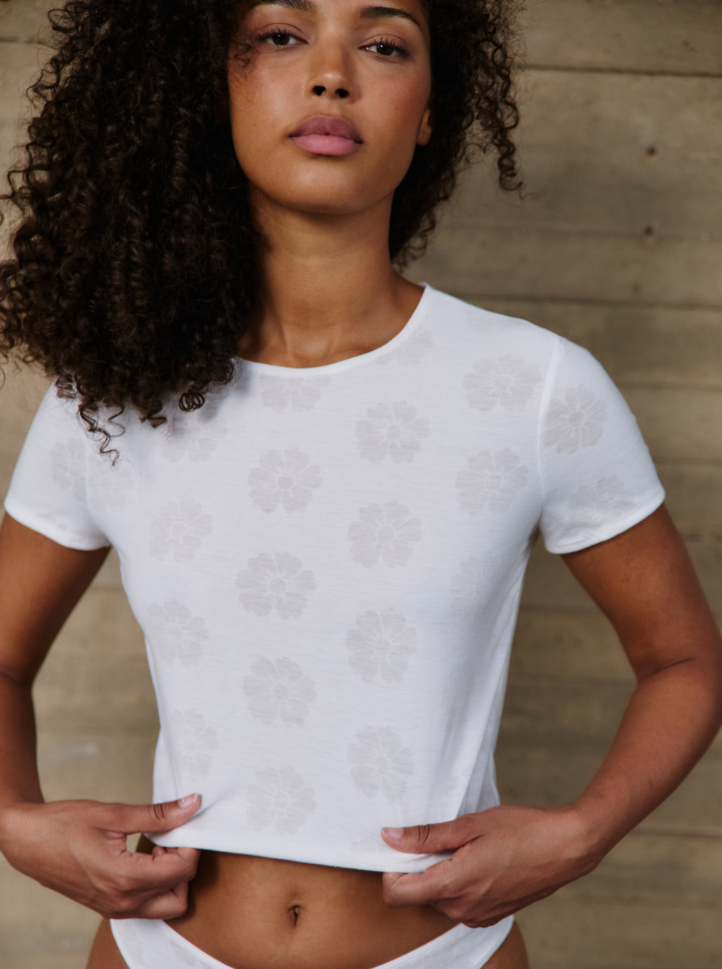 Camiseta Margaritas Blancas Completas