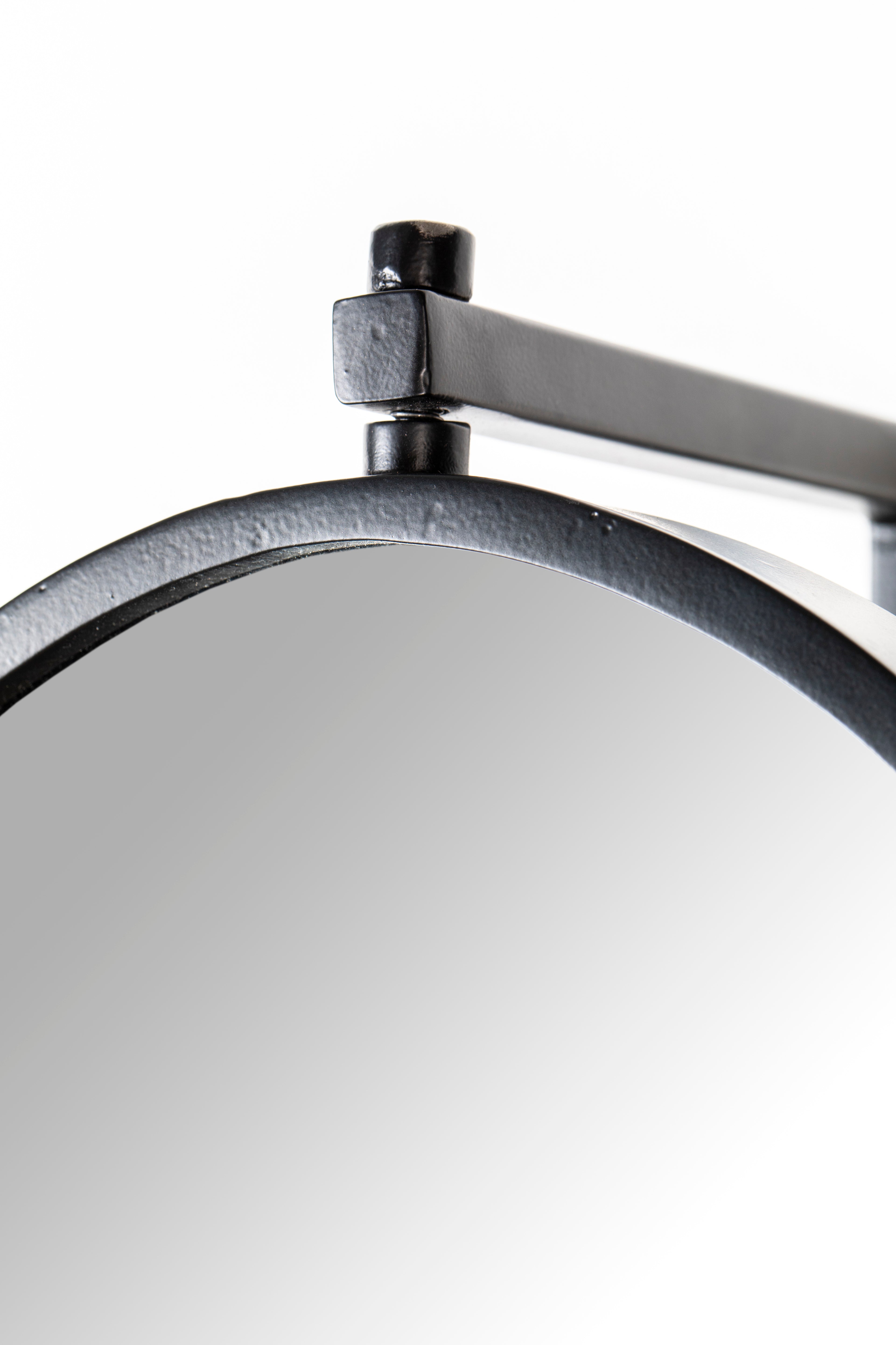 Lara - Miroir - Fer - Noir/Doré