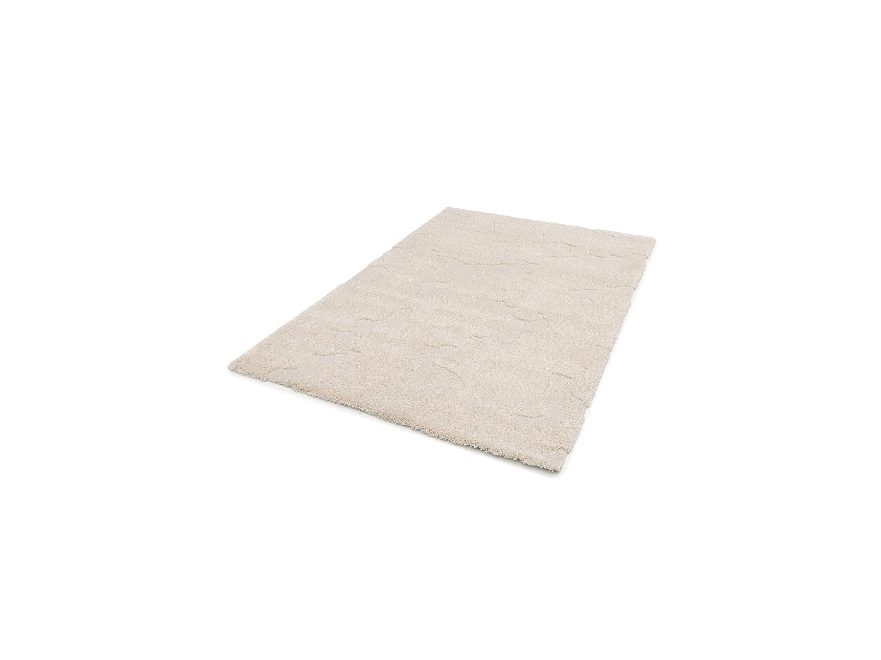 Embren - Alfombra de pelo largo Embren con motivo abstracto - Beige