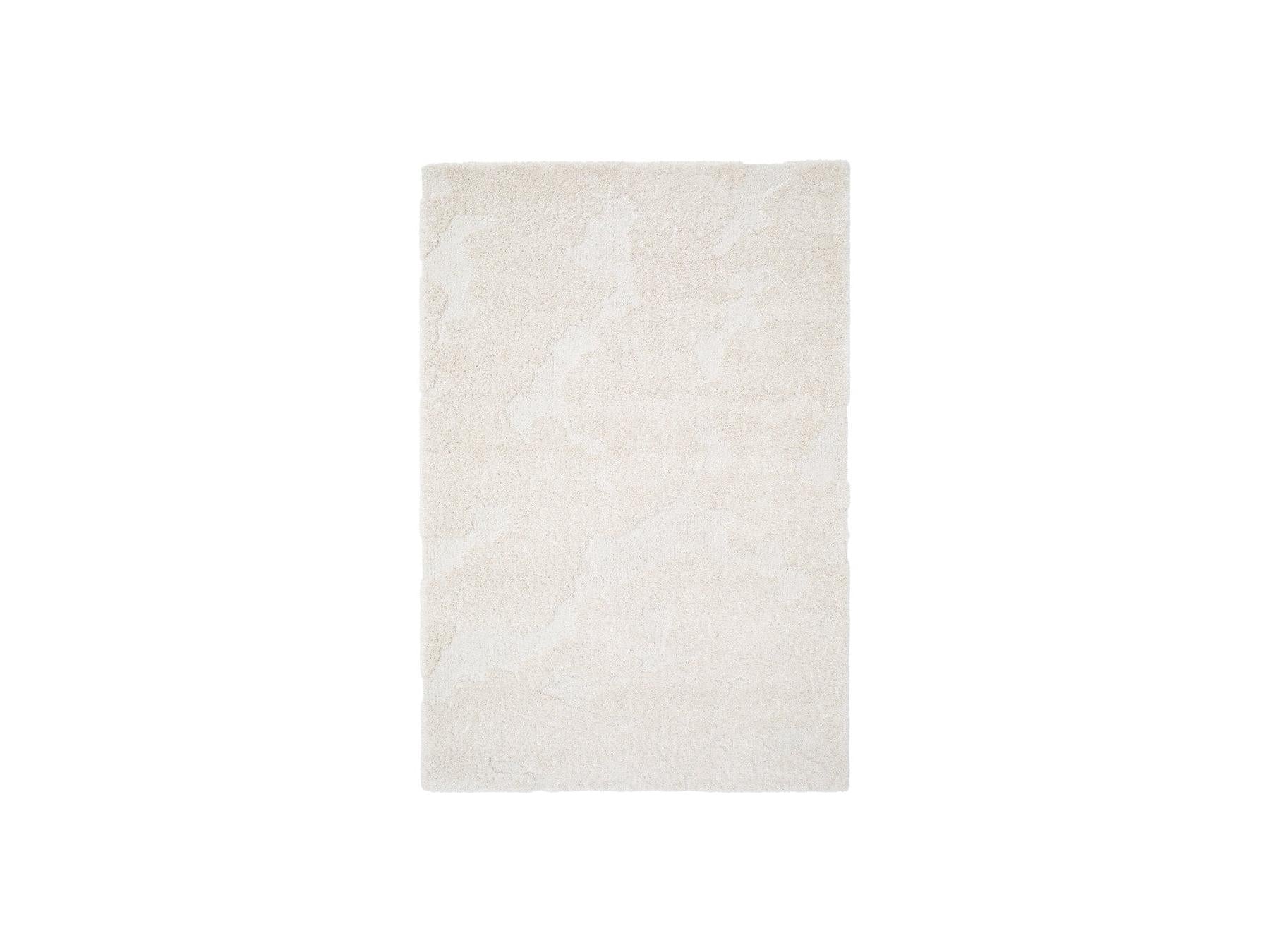 Embren - Alfombra de pelo largo Embren con motivo abstracto - Beige