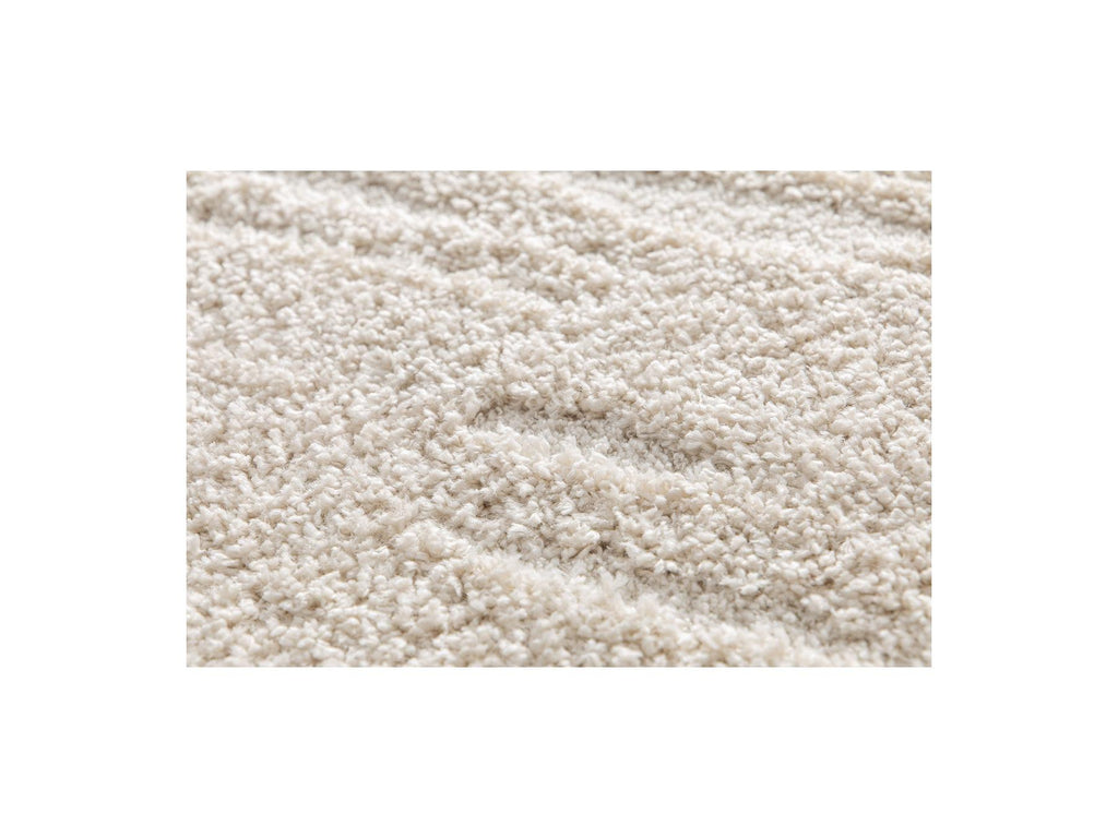 Telira - Long Pile Rug - Abstract Pattern - Beige
