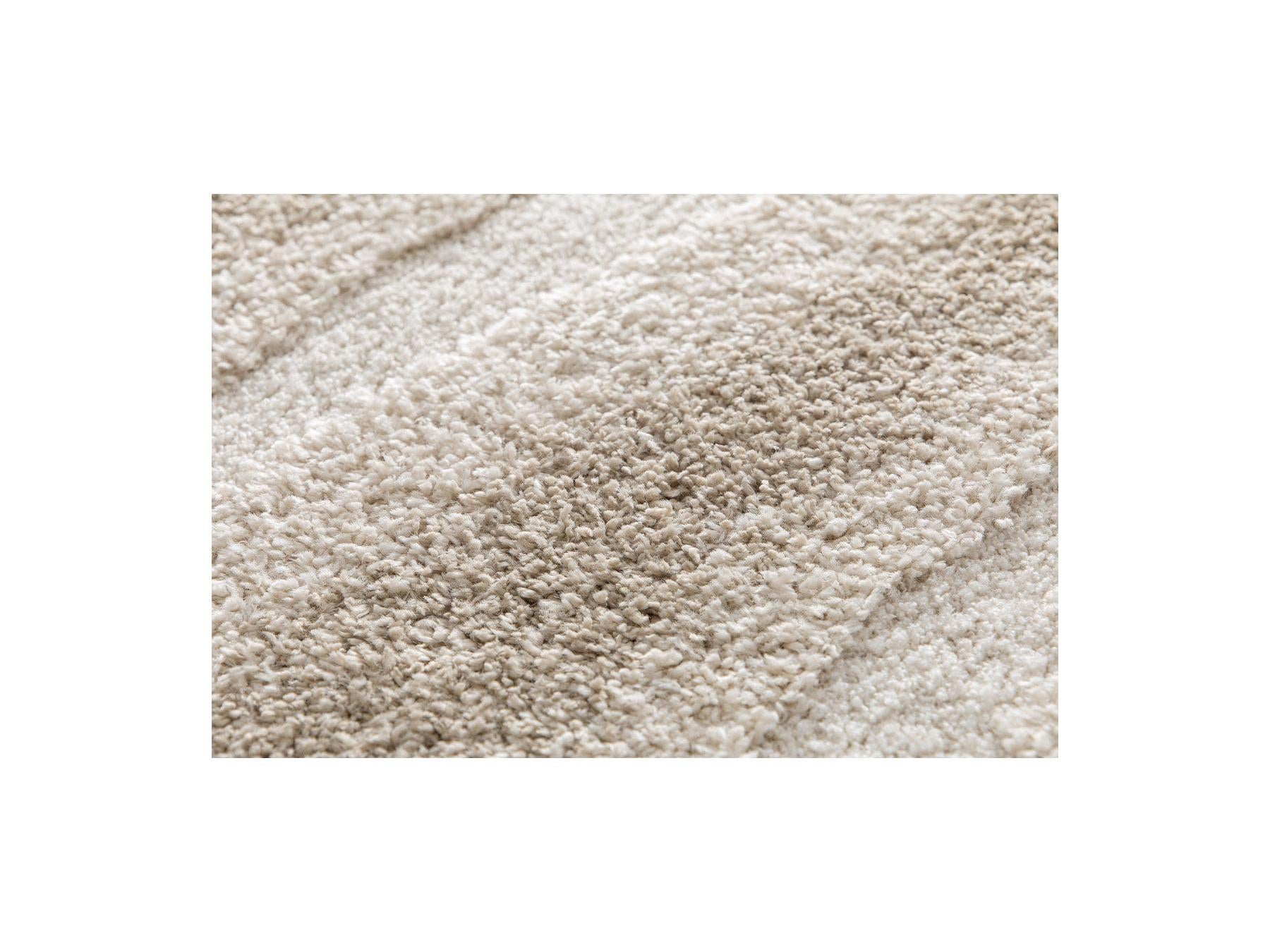Tirasu - Tapis Poils Longs - Motif Abstrait - Beige