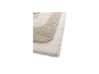 Kare - Tapis Poils Longs - Motif Graphique - Beige