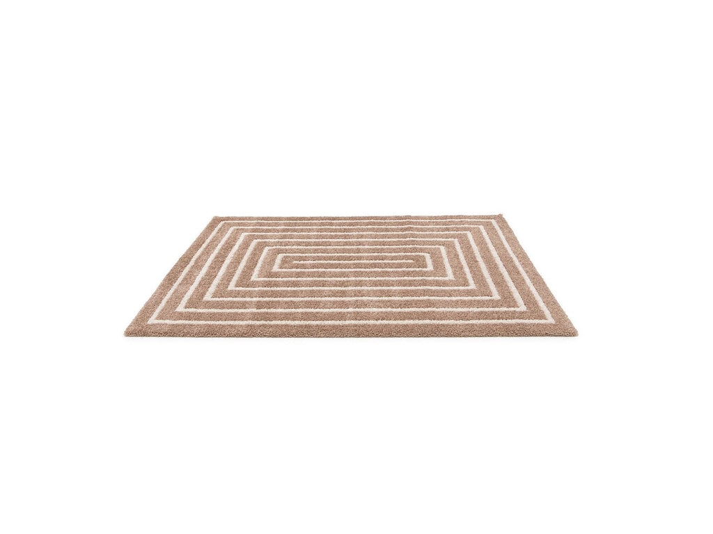 Lyzzo - Long Pile Rug - Graphic Pattern - Beige
