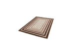 Lyzzo - Tapis Poils Longs - Motif Graphique - Marron
