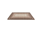 Lyzzo - Tapis Poils Longs - Motif Graphique - Marron
