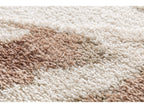 Leche - Tapis Rond Poils Longs Motif Abstrait