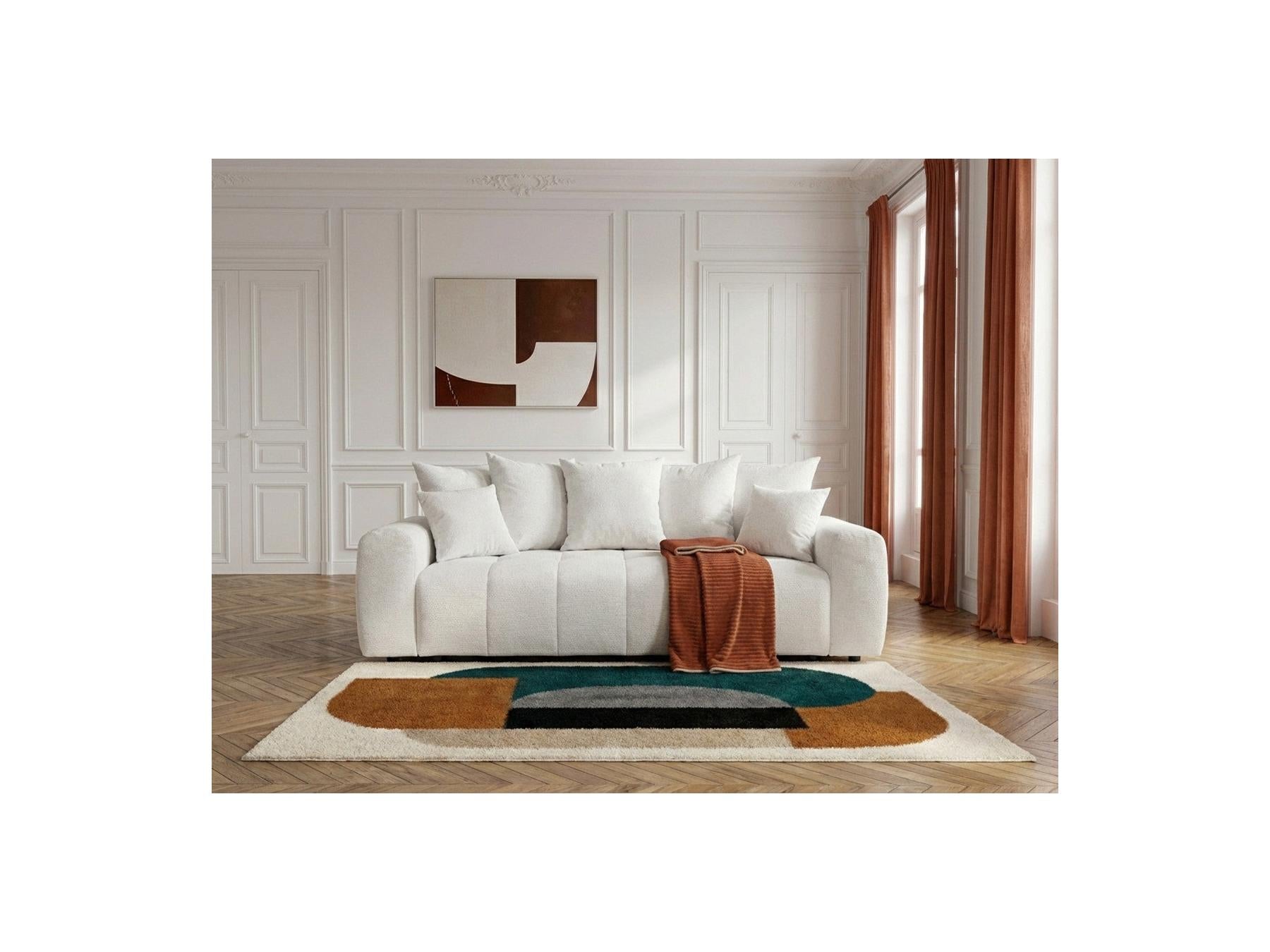 Roxelane - 3-Seater Sofa Bed - Heathered Fabric