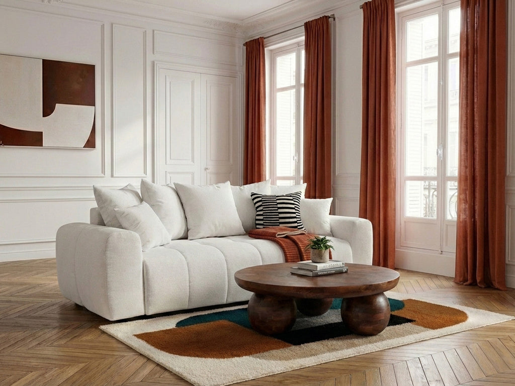 Roxelane - 3-Seater Sofa Bed - Heathered Fabric