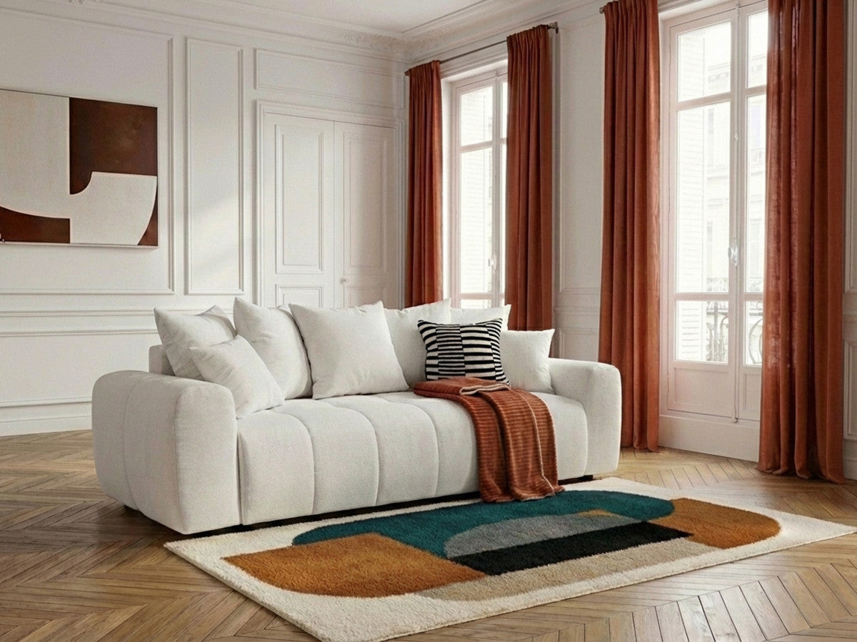 Roxelane - 3-Seater Sofa Bed - Heathered Fabric