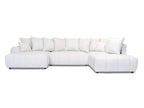 Roxelane - Panoramic Sofa Bed - Heathered Fabric - Left-Hand Corner